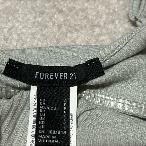 Forever 21 ruched teal summer dress - Picture 3 of 6